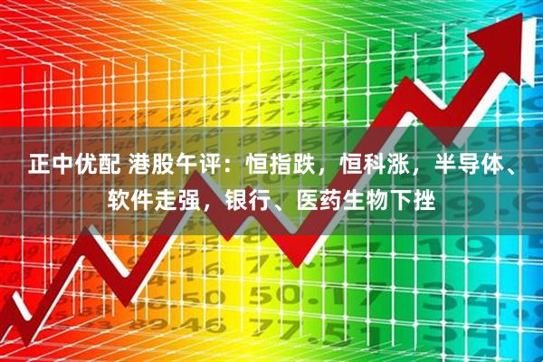 正中优配 港股午评：恒指跌，恒科涨，半导体、软件走强，银行、医药生物下挫