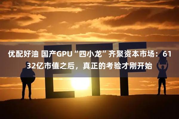 优配好油 国产GPU“四小龙”齐聚资本市场：6132亿市值之后，真正的考验才刚开始