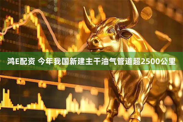 鸿E配资 今年我国新建主干油气管道超2500公里