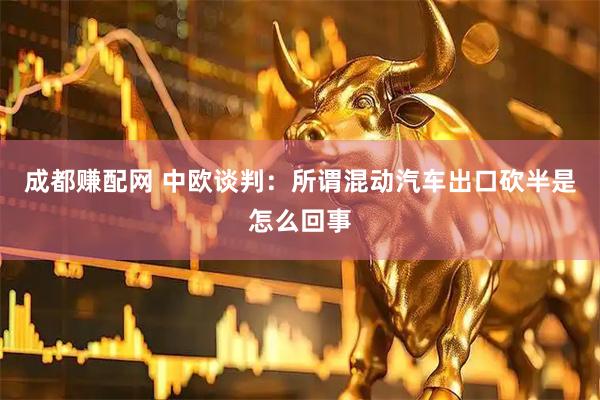 成都赚配网 中欧谈判：所谓混动汽车出口砍半是怎么回事